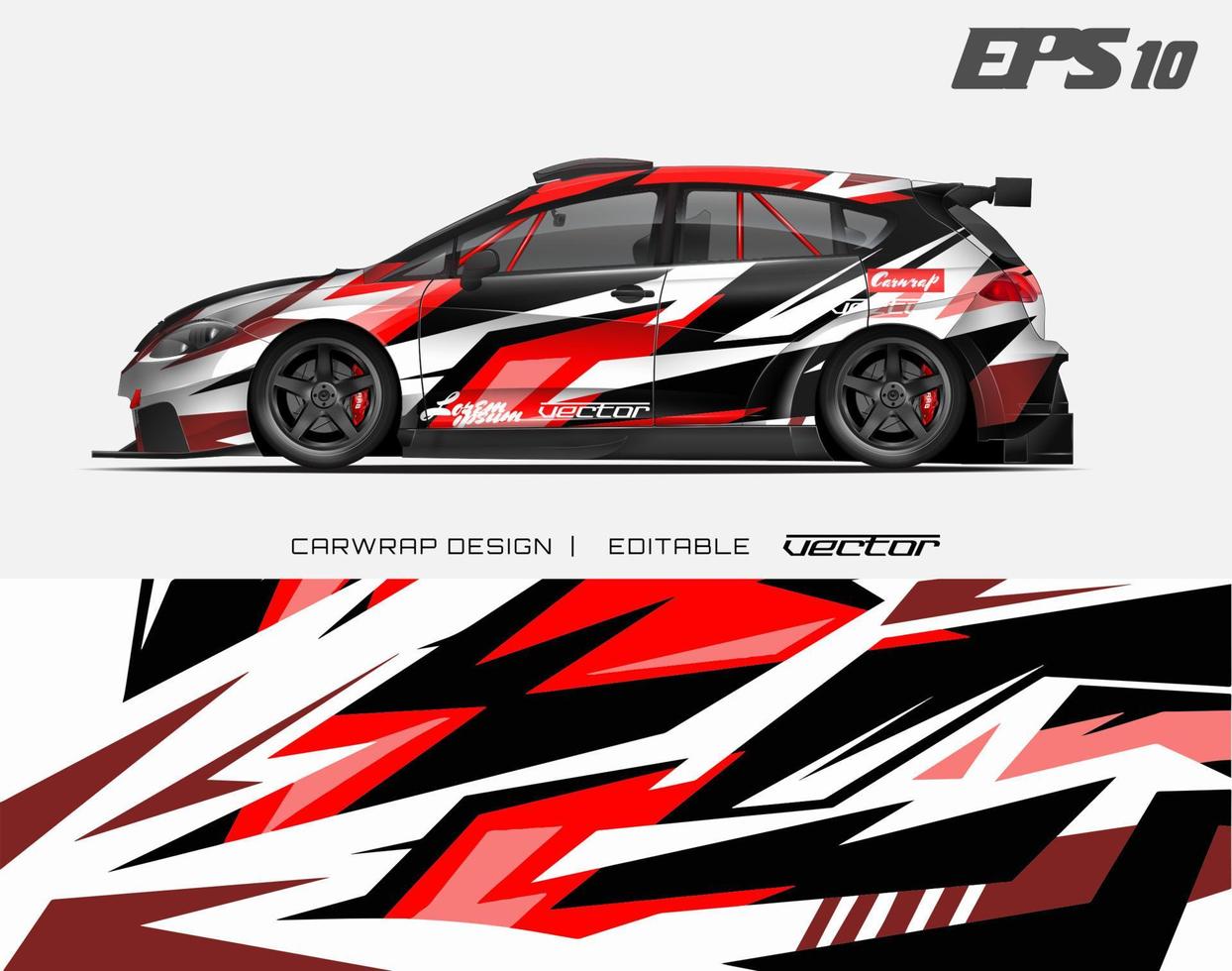 Car wrapping design with abstract texture.racing background designs for race car, adventure vehicle. vector