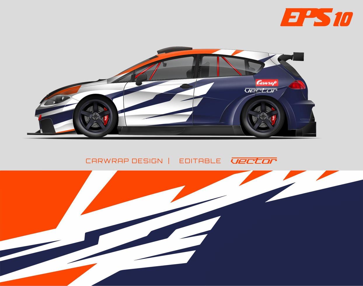 Car wrapping design with abstract texture.racing background designs for race car, adventure vehicle. vector