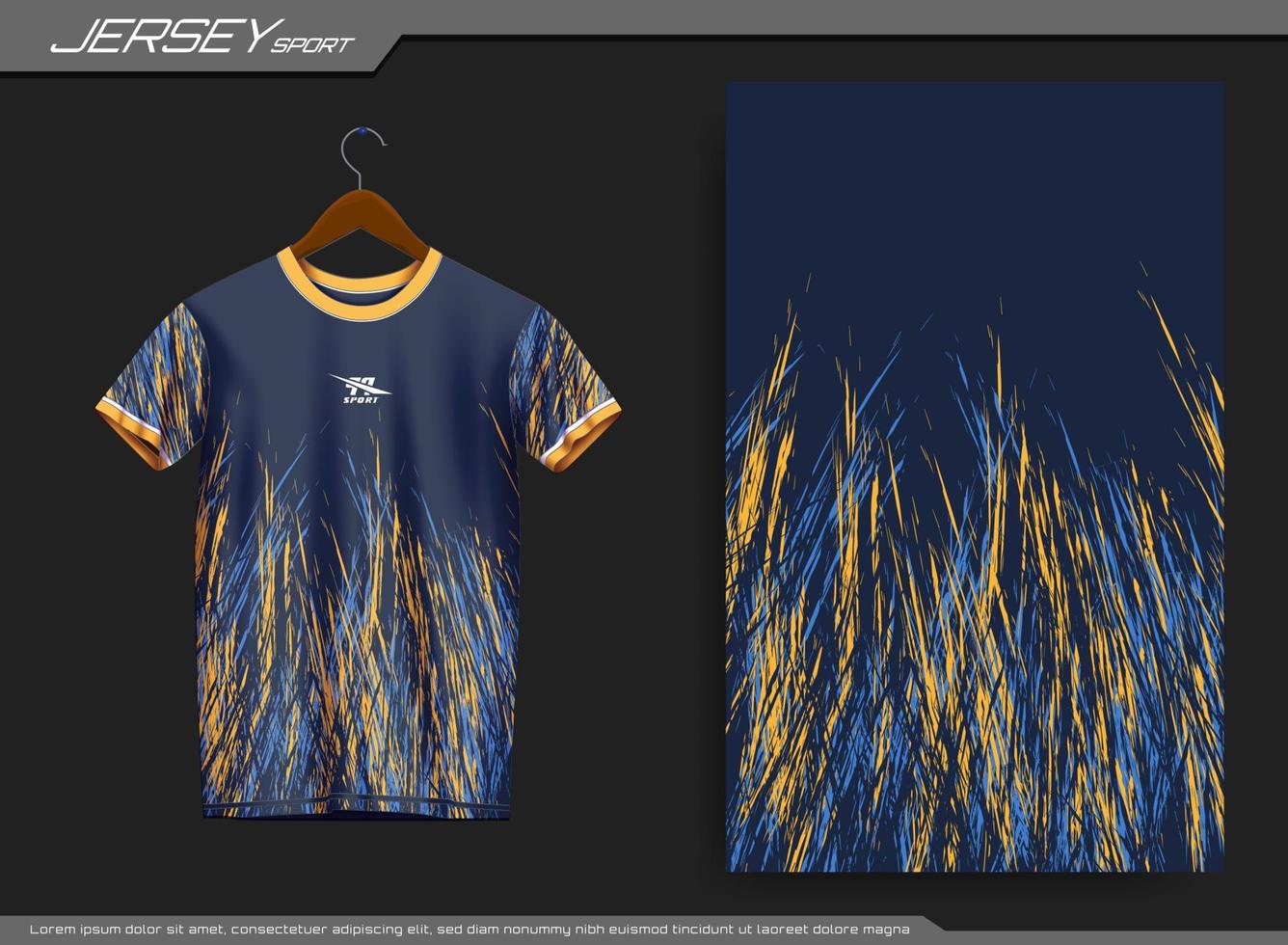 Jersey sports t-shirt. Soccer jersey mockup for soccer club. Suitable for jersey, background, poster, etc. vector