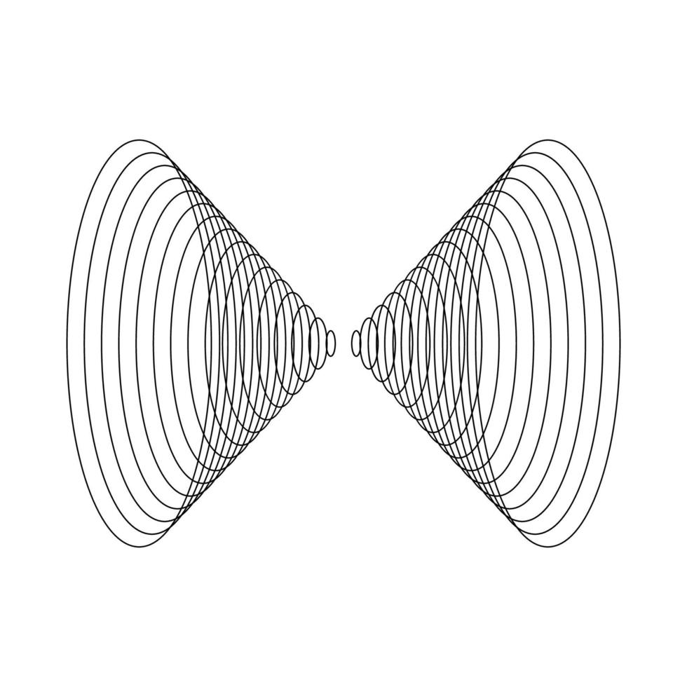 Geometric Fractal Crossing Ellipses vector