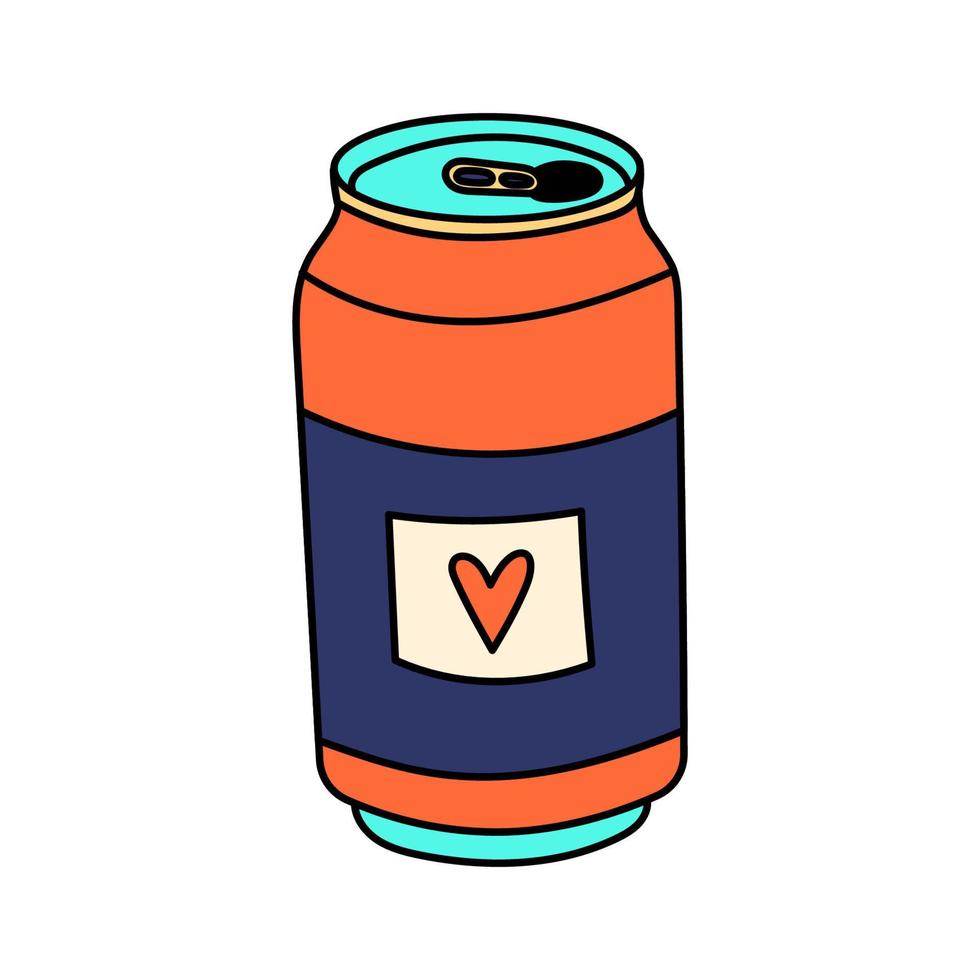 Hand Drawn Soda Can Or Fizzy Drink vector