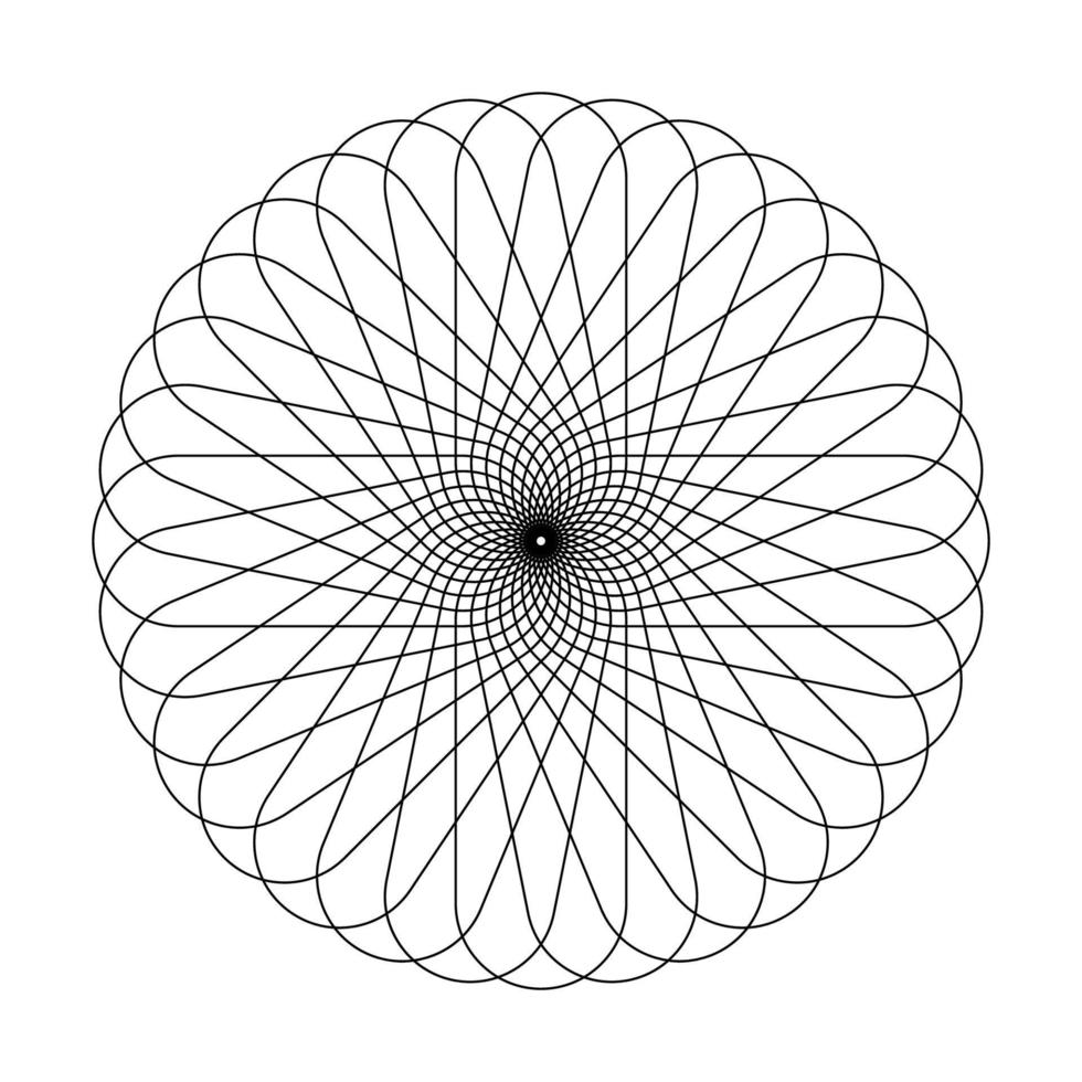 geométrico fractal círculos vector