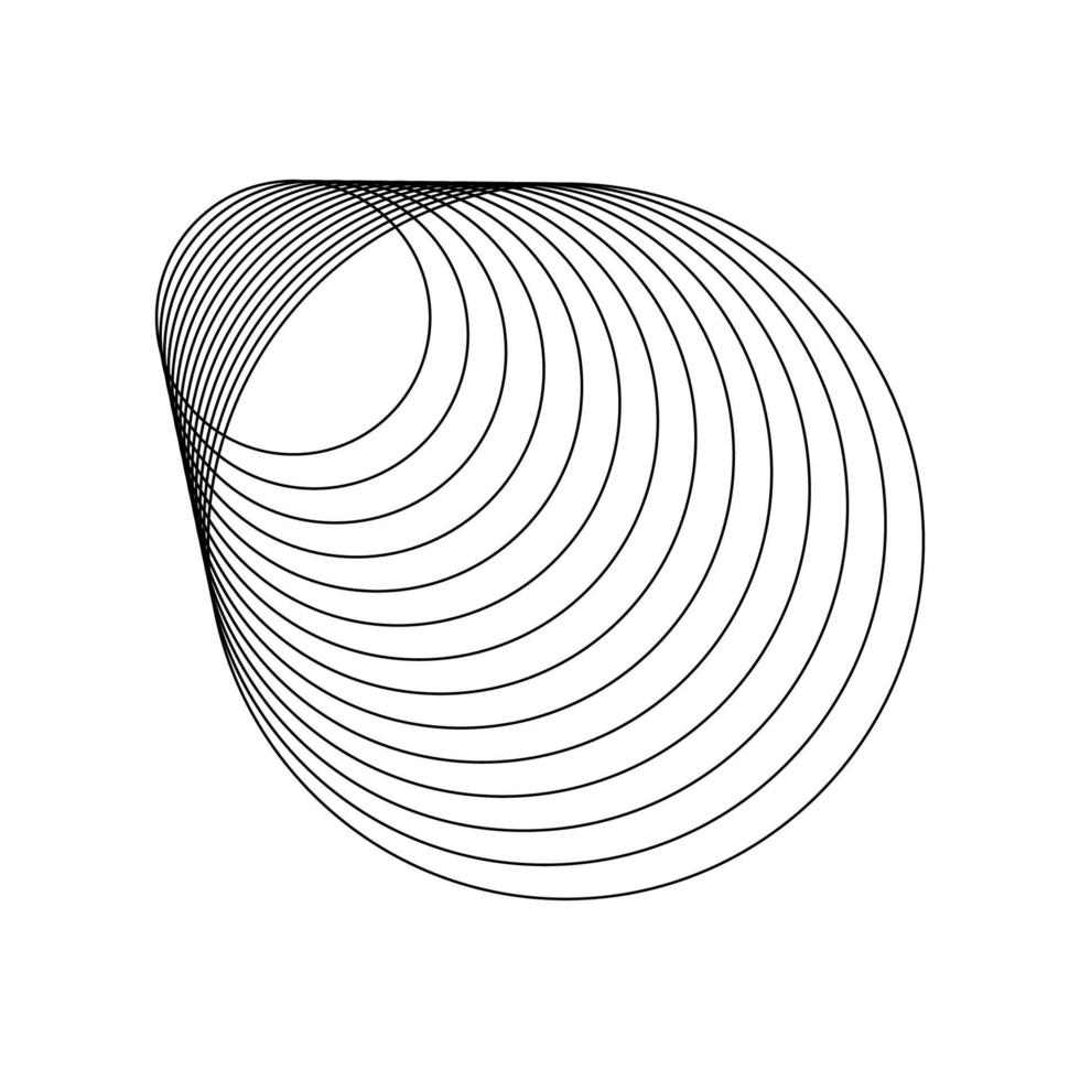 Geometric Fractal Circles vector