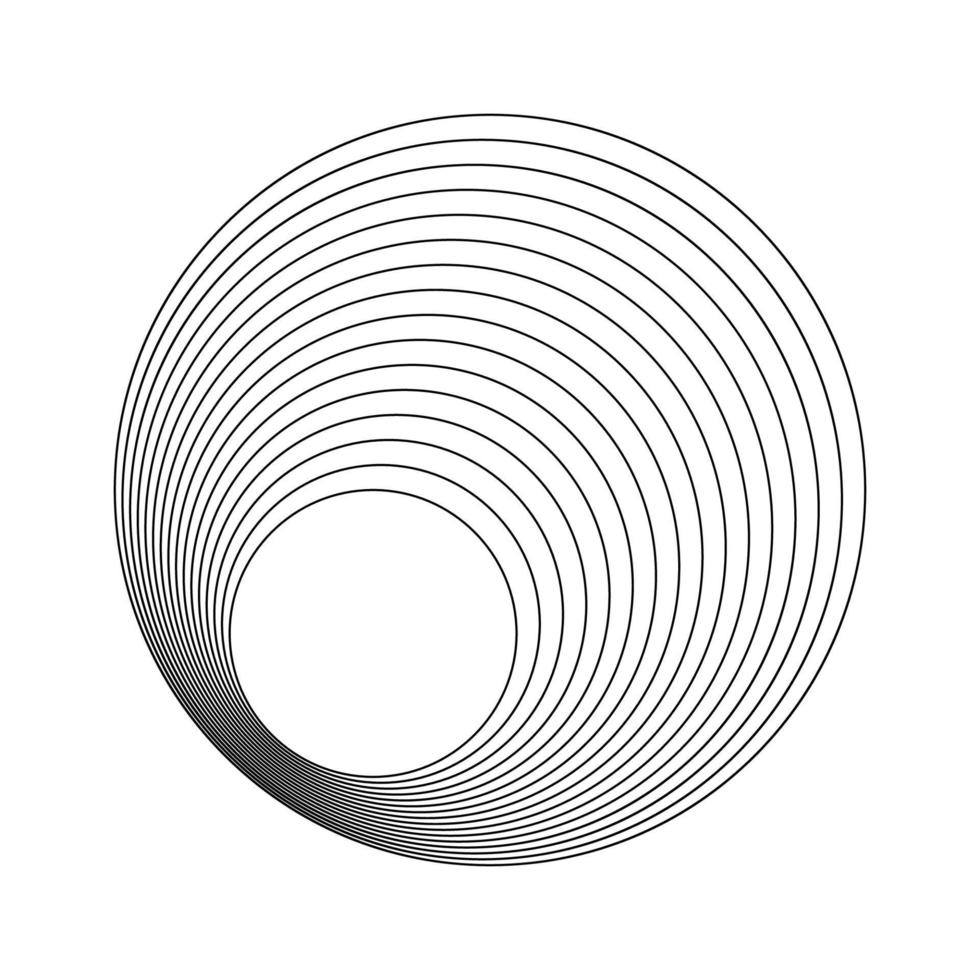 Geometric Fractal Circles vector