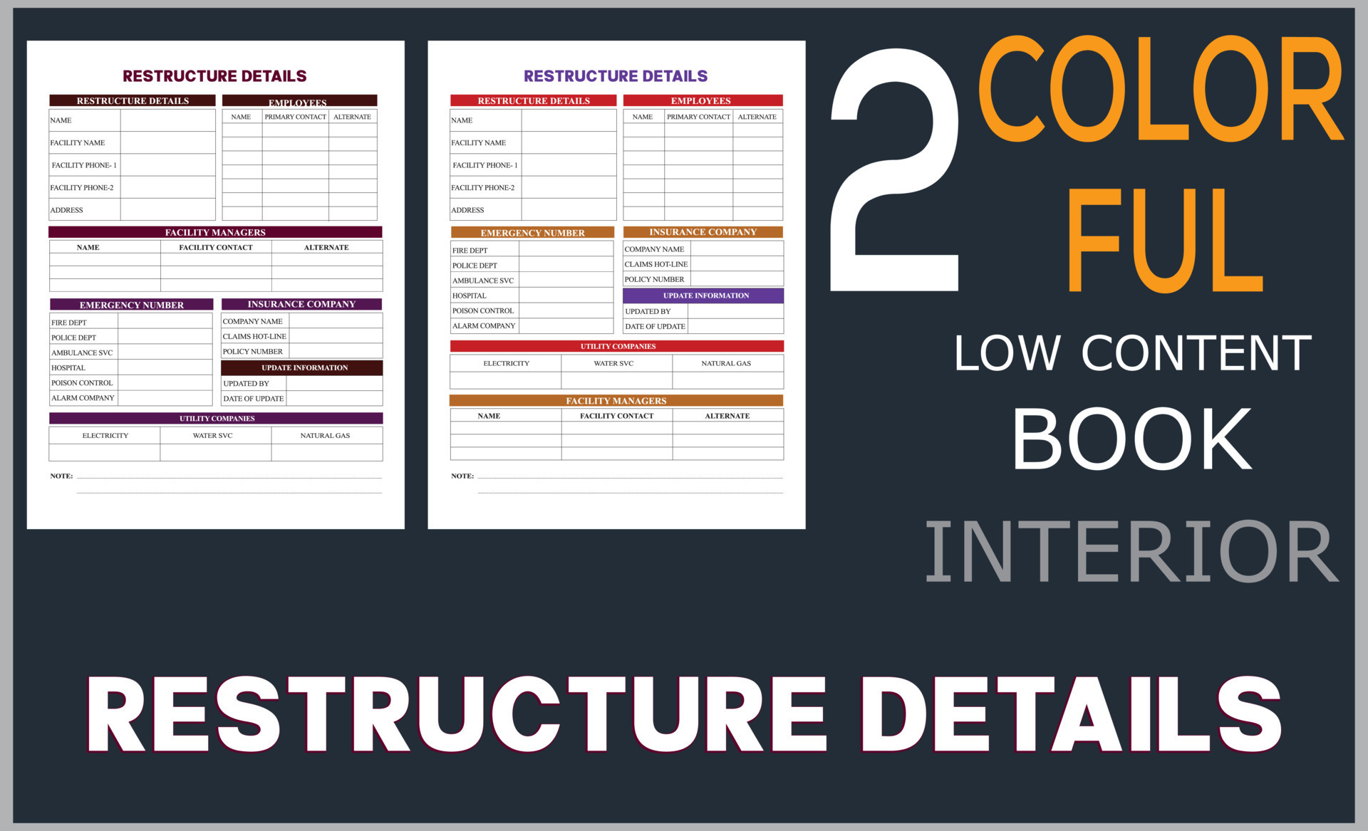 RESTRUCTURE DETAILS LOGBOOK 20485176 Vector Art at Vecteezy