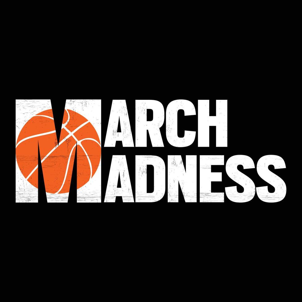 March Madness Basketball vector