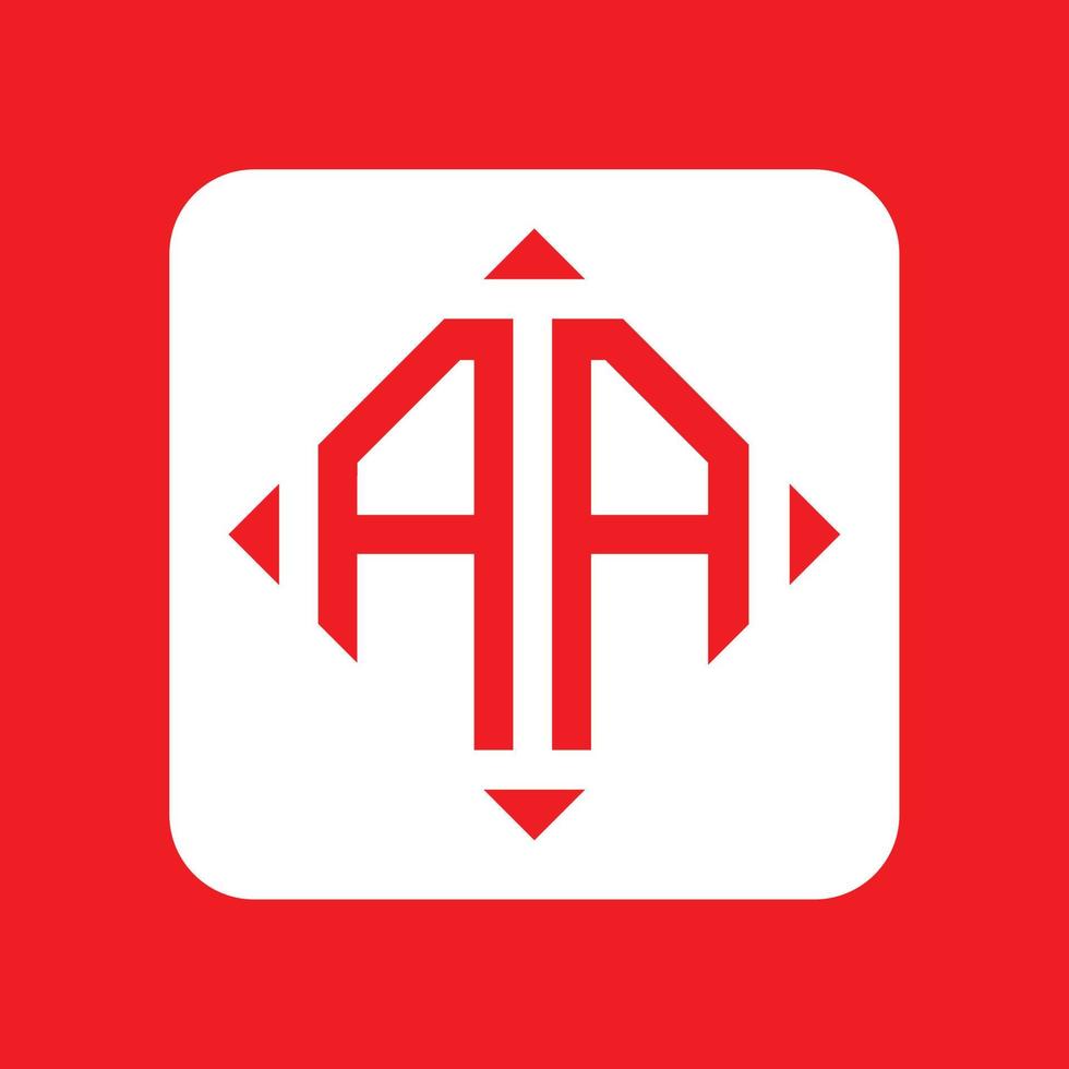 Creative simple Initial Monogram AA Logo Designs. vector