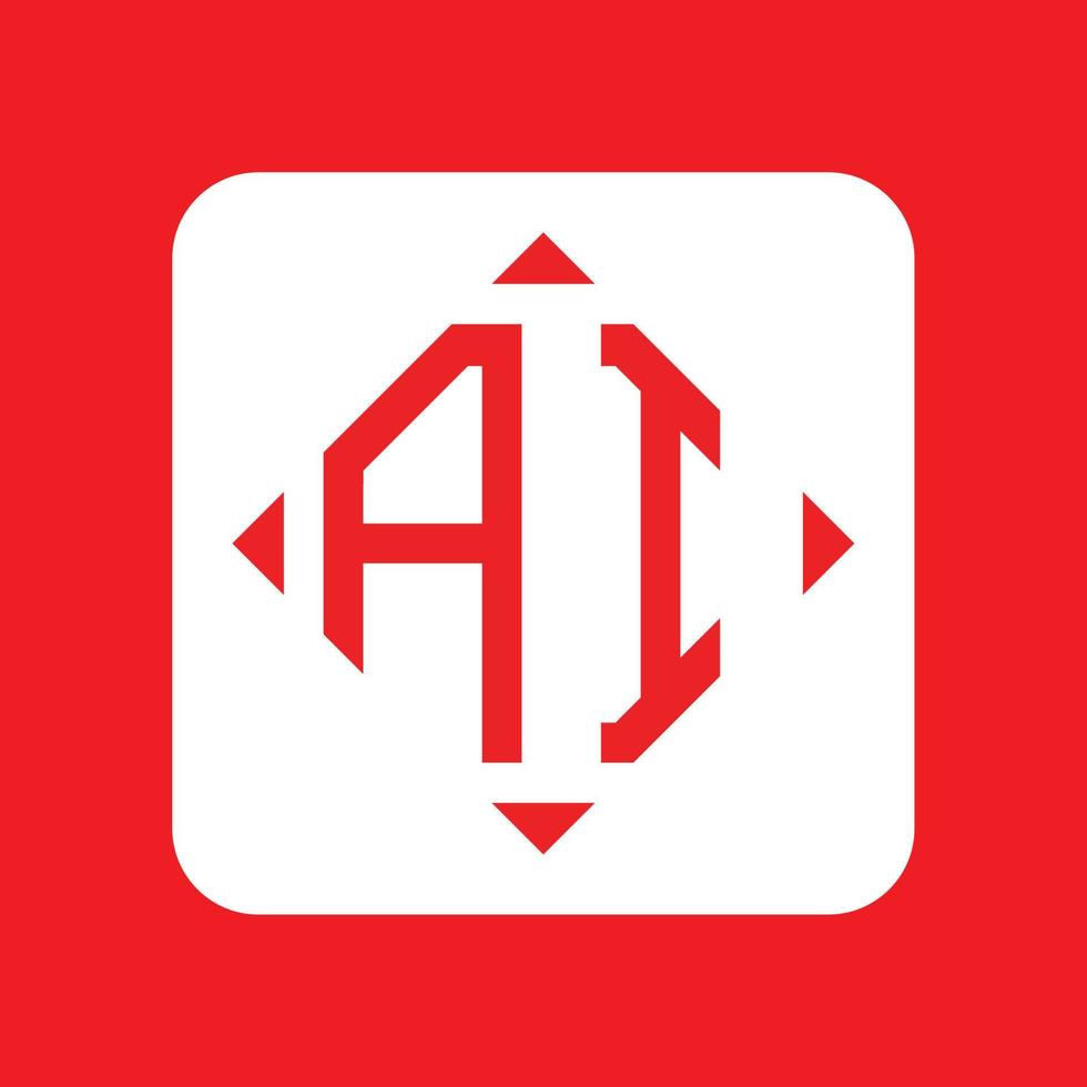 Creative simple Initial Monogram AI Logo Designs. vector
