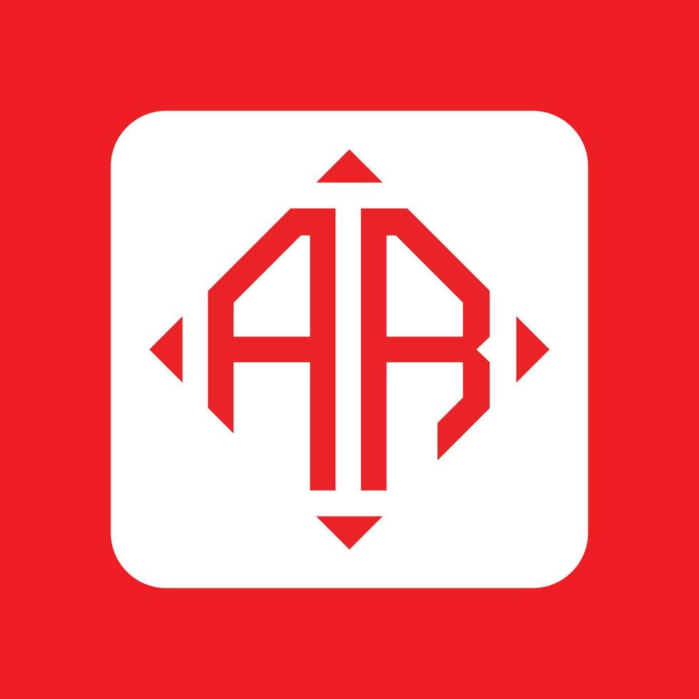 creativo sencillo inicial monograma Arkansas logo diseños vector