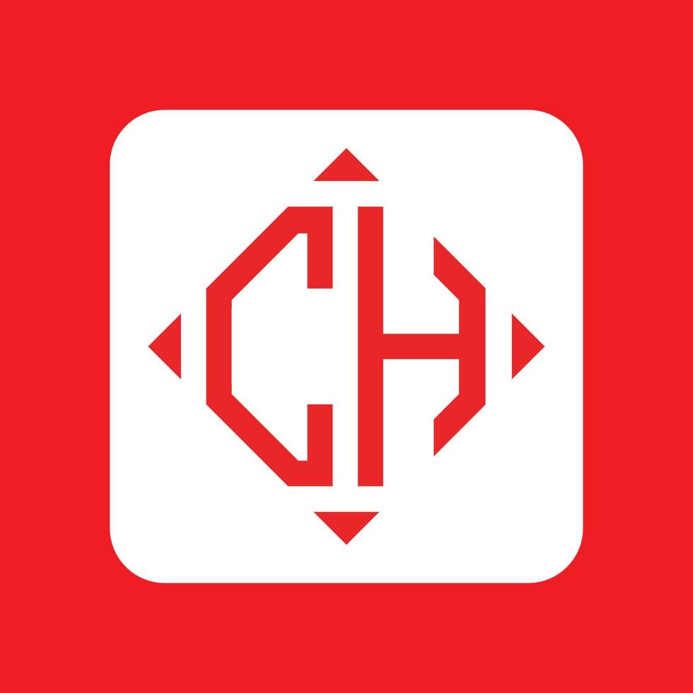 Creative simple Initial Monogram CH Logo Designs. vector