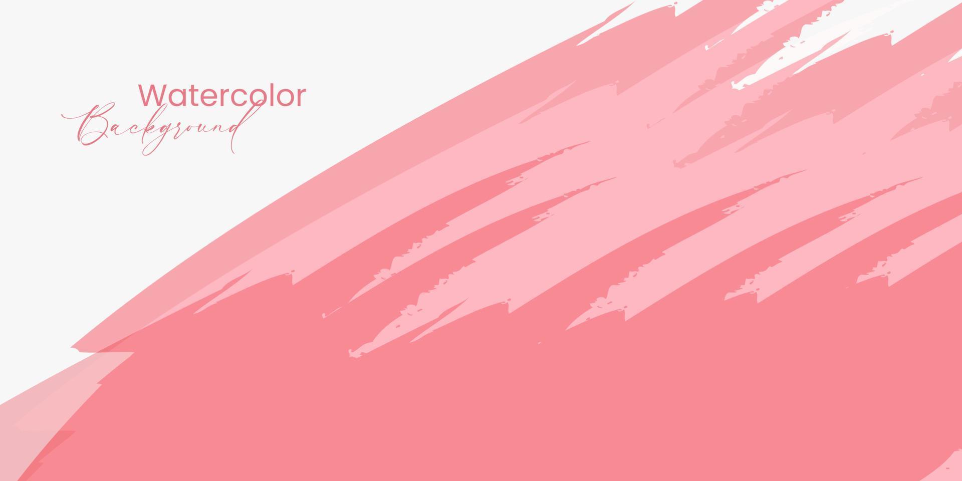 Abstract pink watercolor background for your design, watercolor background template collection. Vector. vector