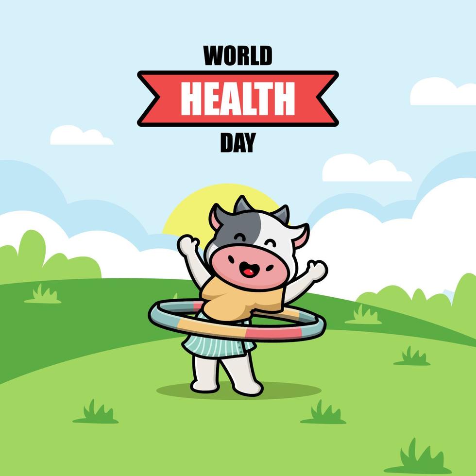 World Health Day Illustration vector