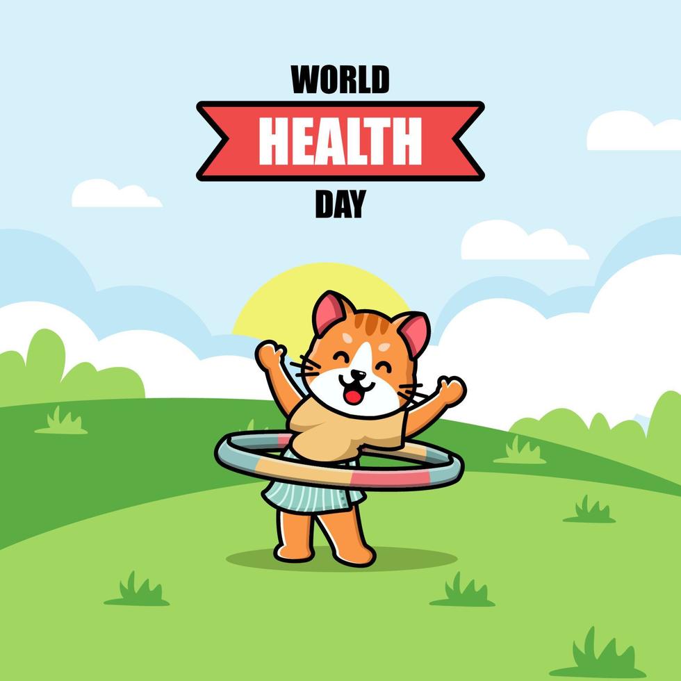 World Health Day Illustration vector