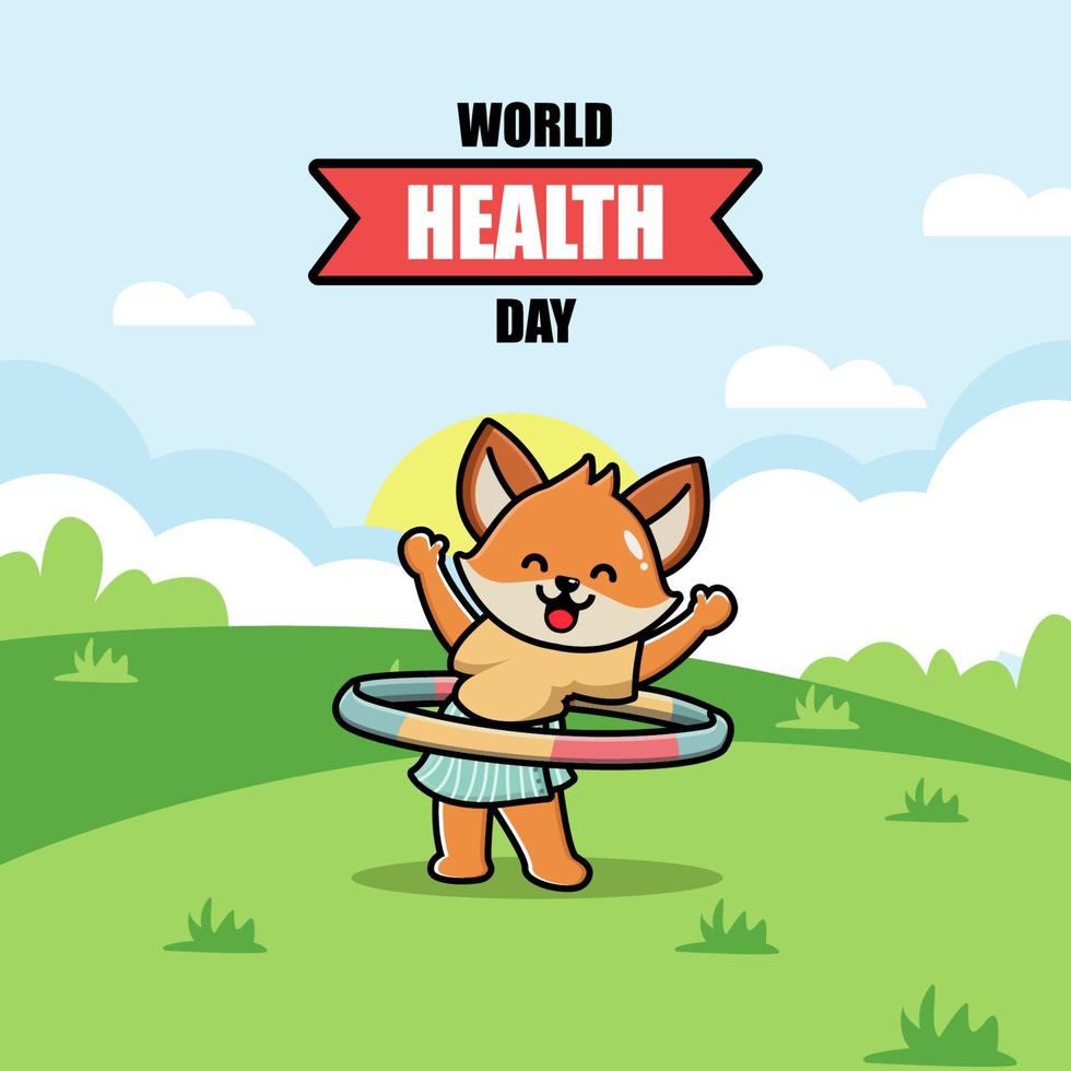 World Health Day Illustration vector