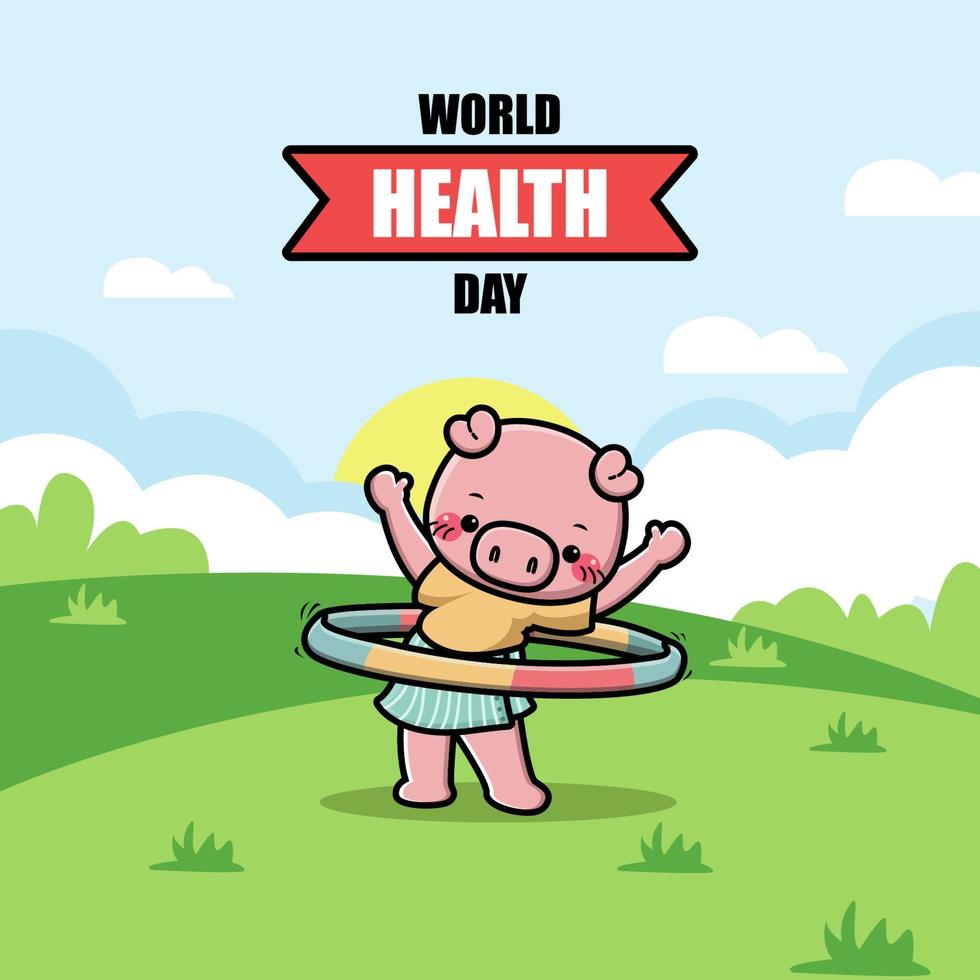 World Health Day Illustration vector