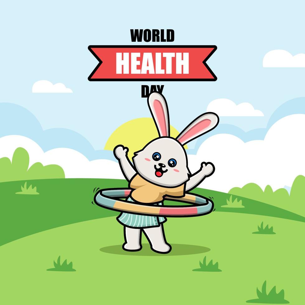 mundo salud día ilustración vector