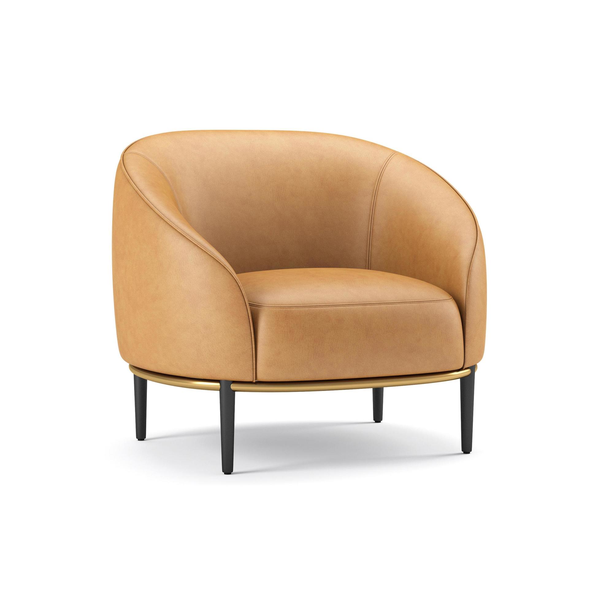 3d rendering modern armchair model isolated on white background