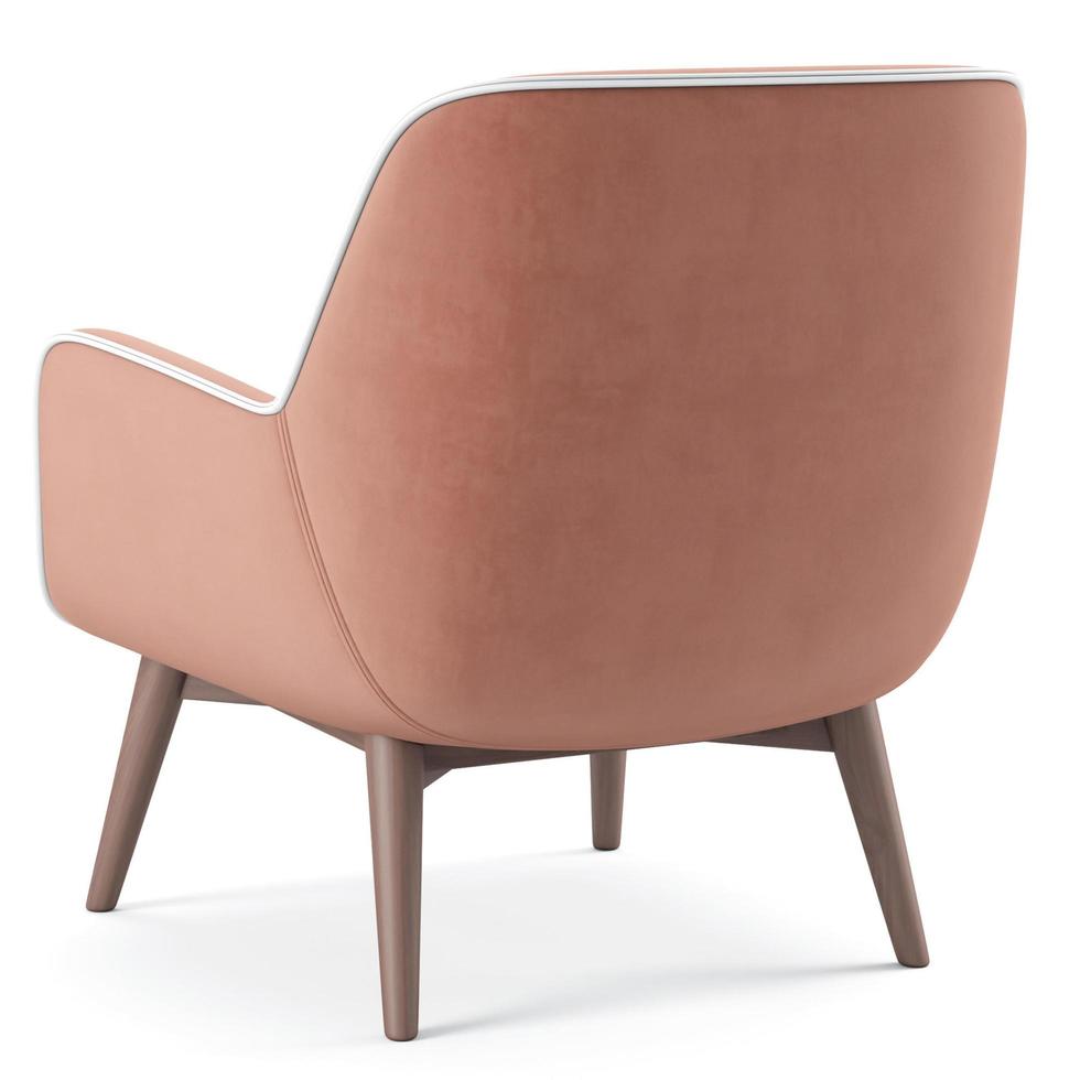3d rendering modern armchair model isolated on white background photo