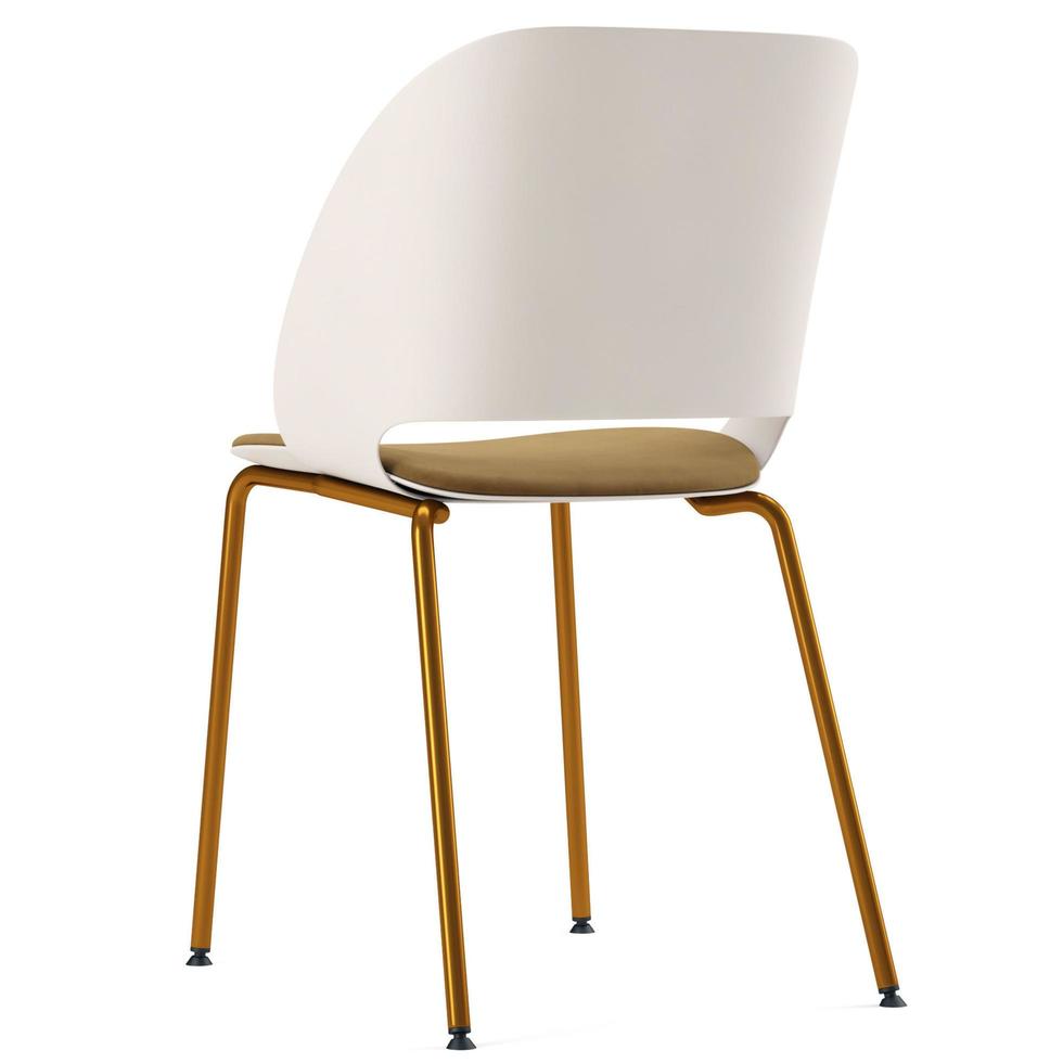 3d rendering modern armchair model isolated on white background photo