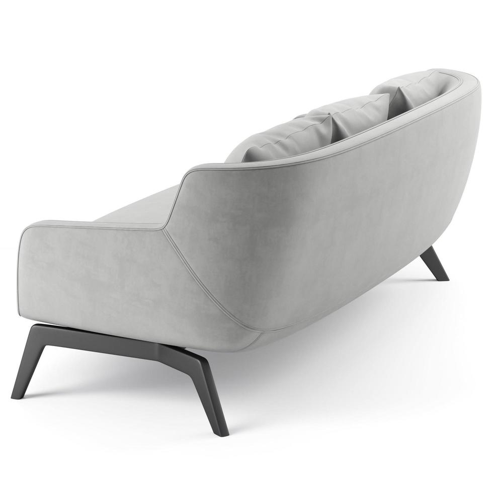 3d rendering modern armchair model isolated on white background photo
