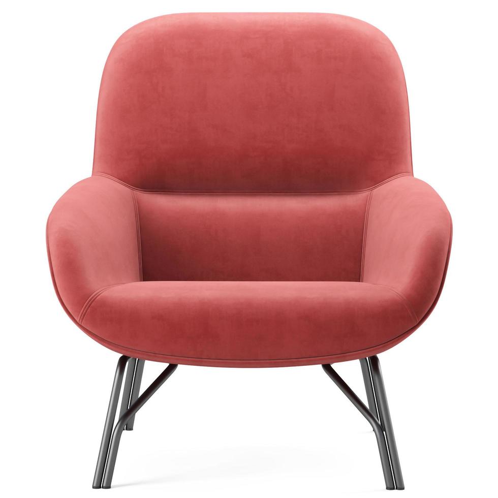 3d rendering modern armchair model isolated on white background