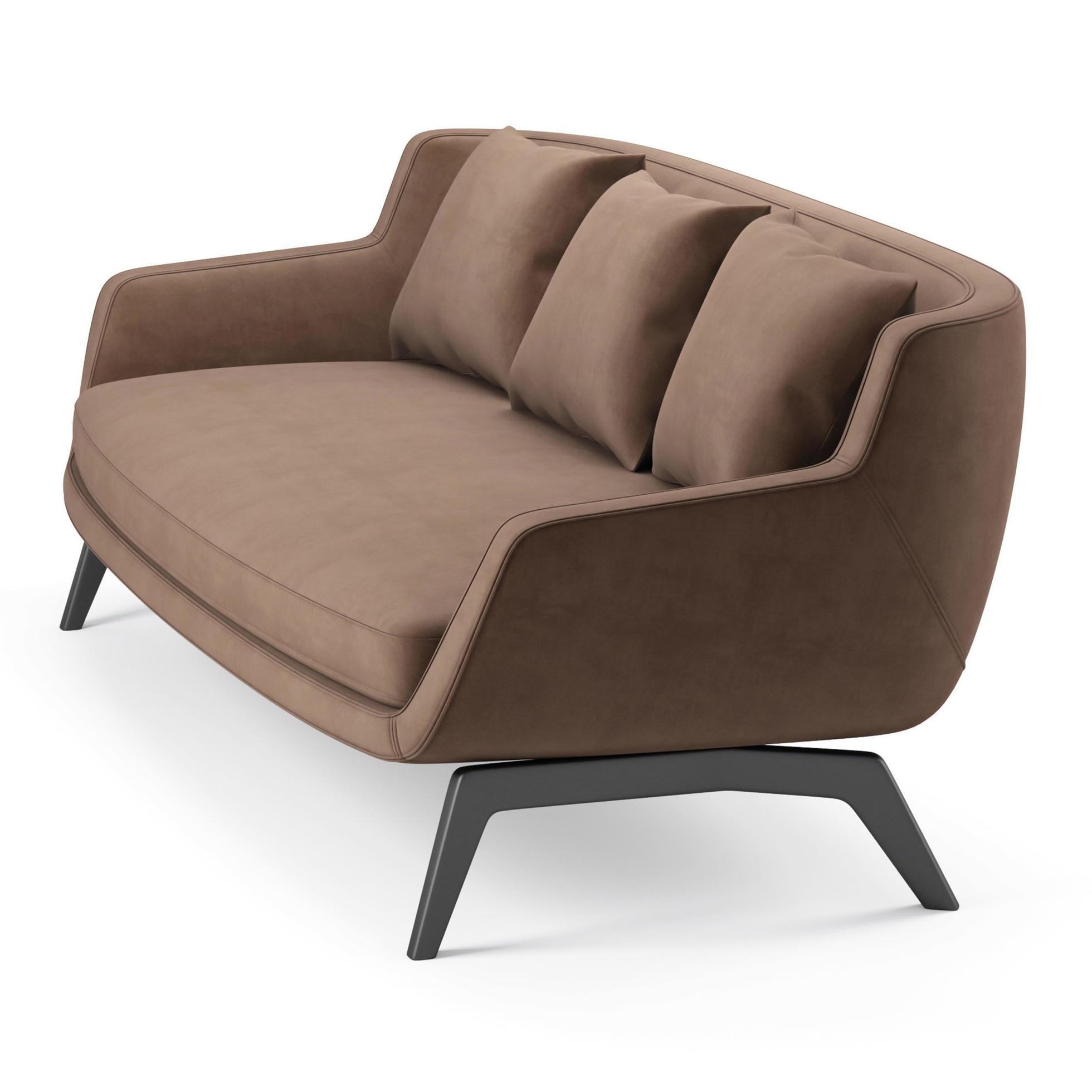 3d rendering modern armchair model isolated on white background