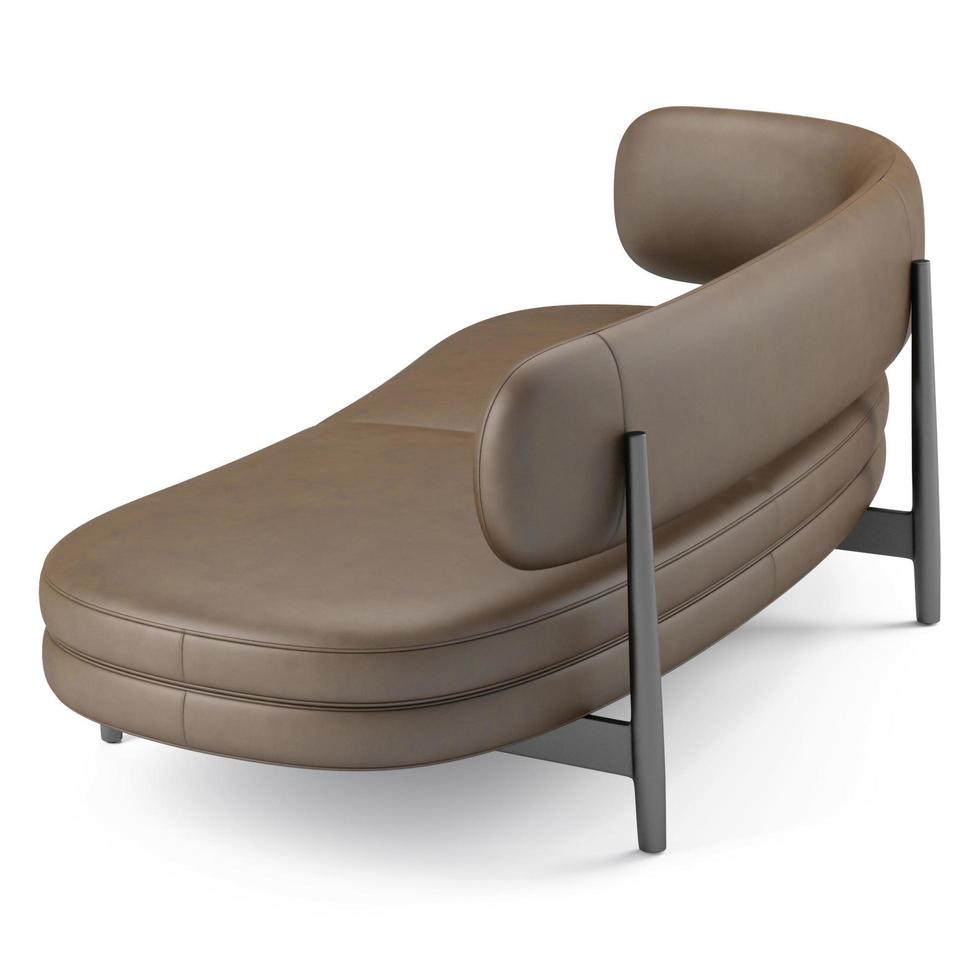 3d rendering modern armchair model isolated on white background