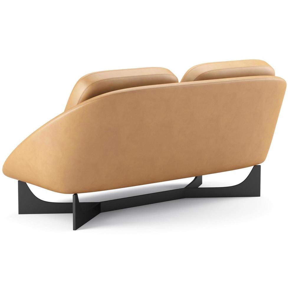 3d rendering modern armchair model isolated on white background