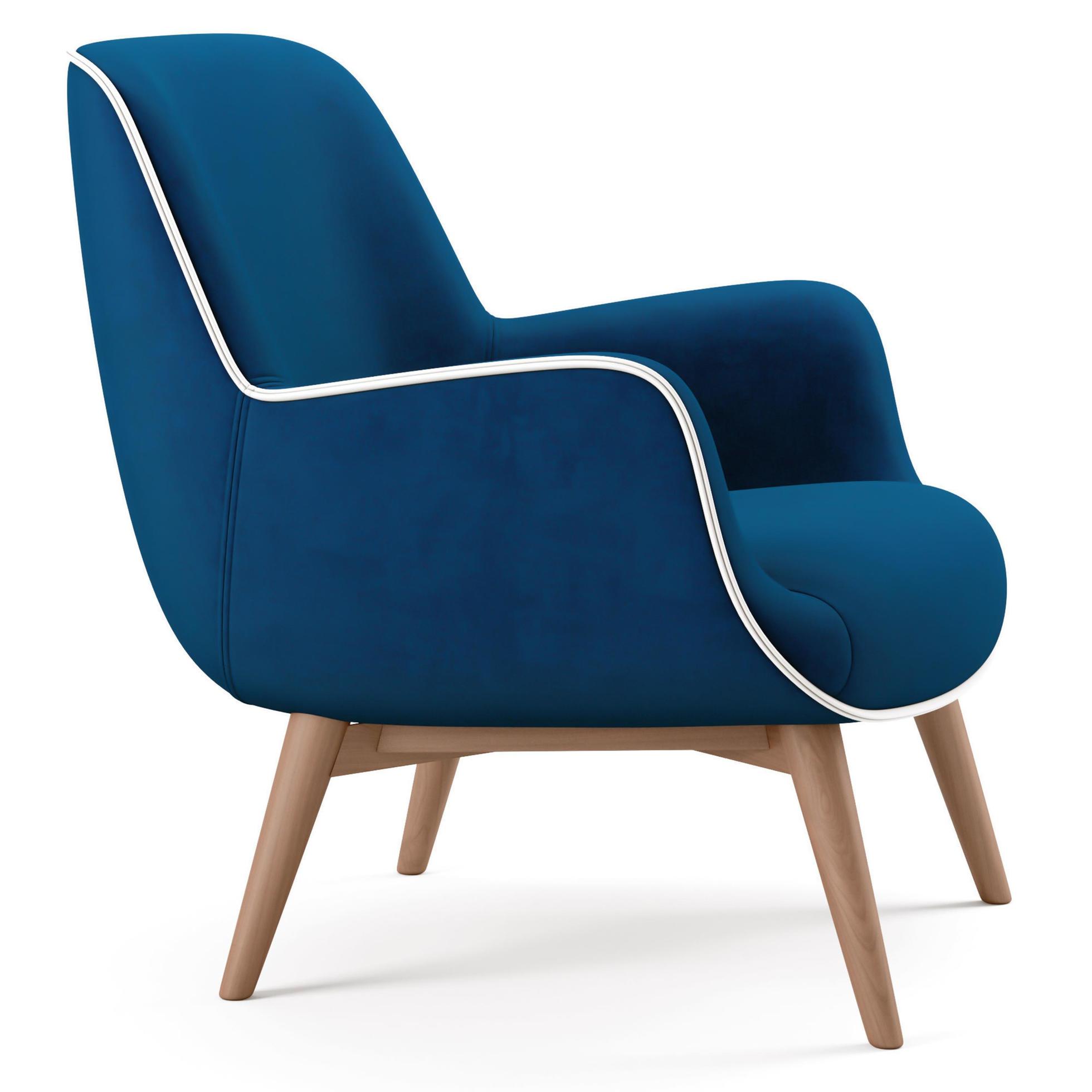 3d rendering modern armchair model isolated on white background