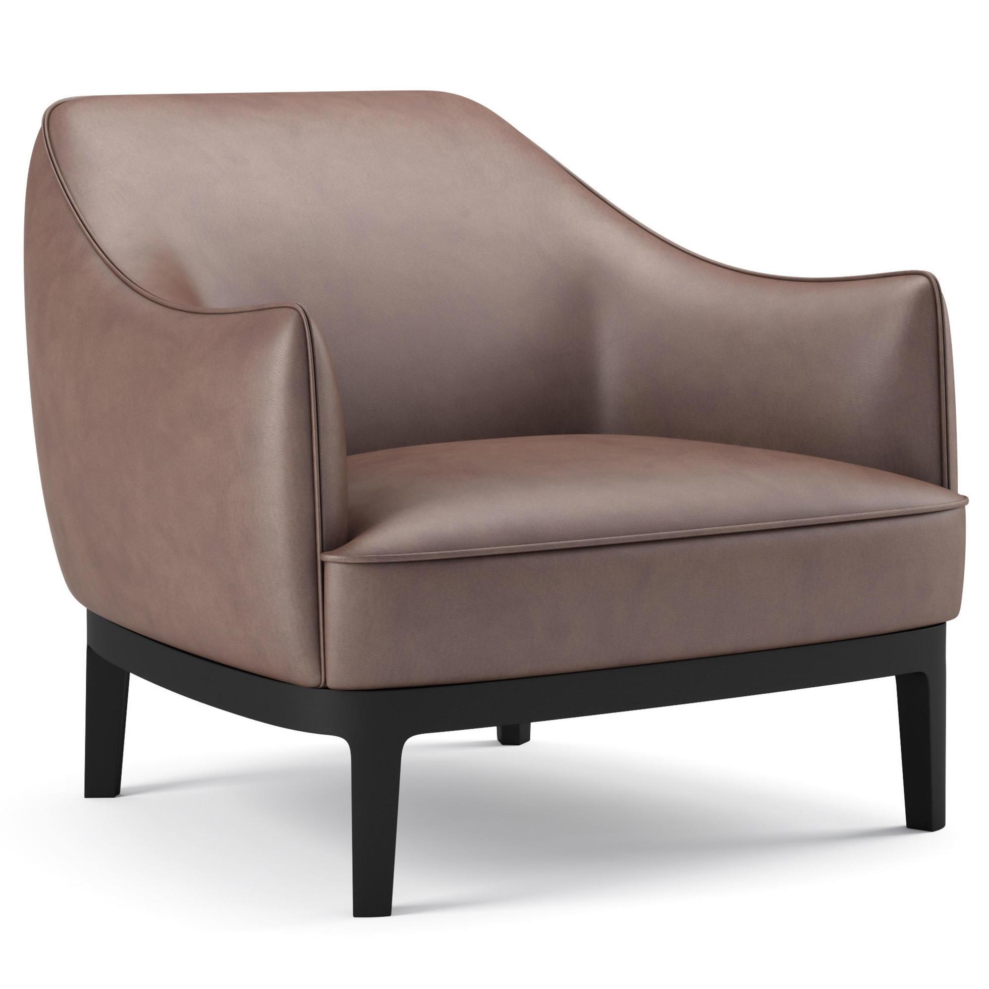 3d rendering modern armchair model isolated on white background