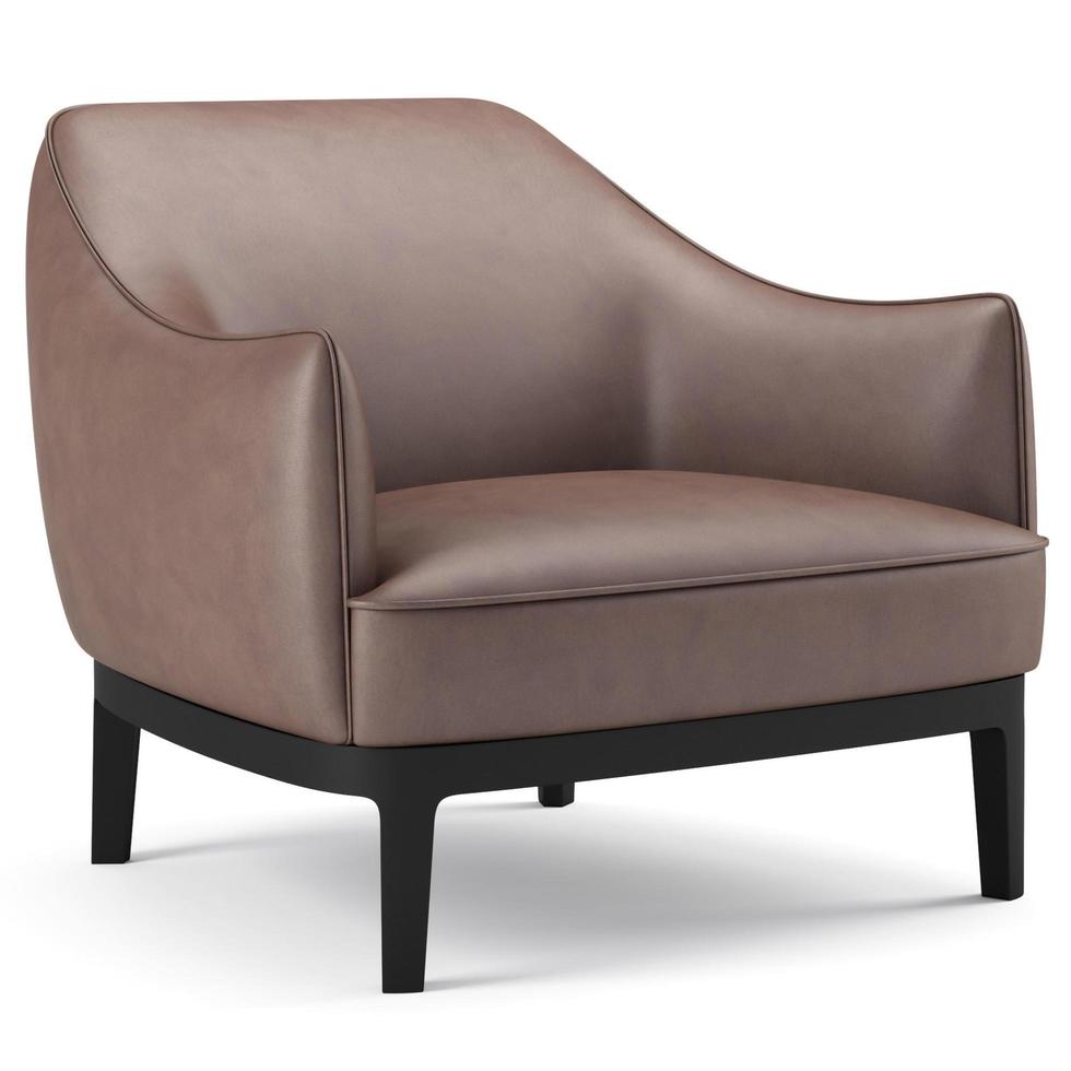 3d rendering modern armchair model isolated on white background photo