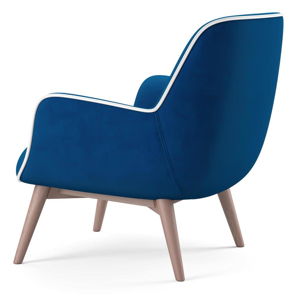 3d rendering modern armchair model isolated on white background