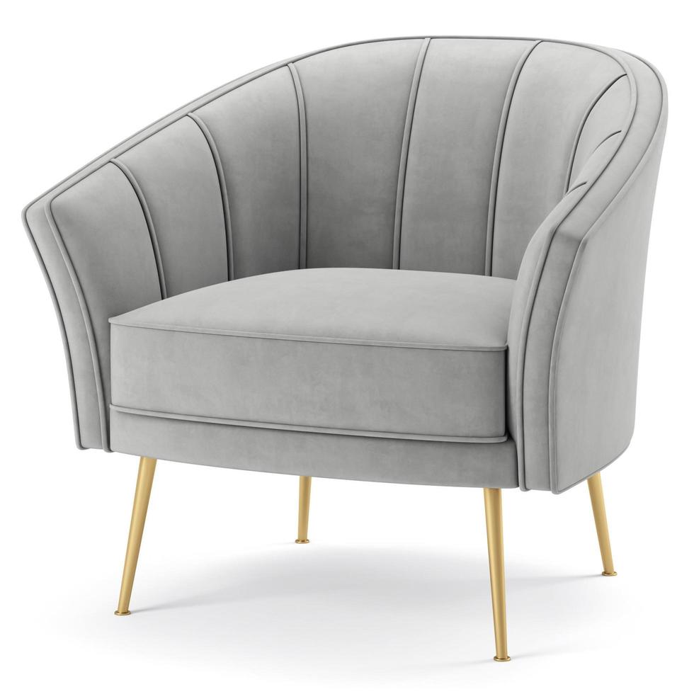 3d rendering modern armchair model isolated on white background