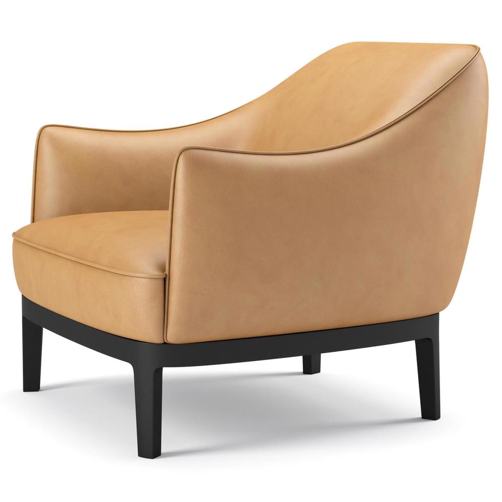 3d rendering modern armchair model isolated on white background