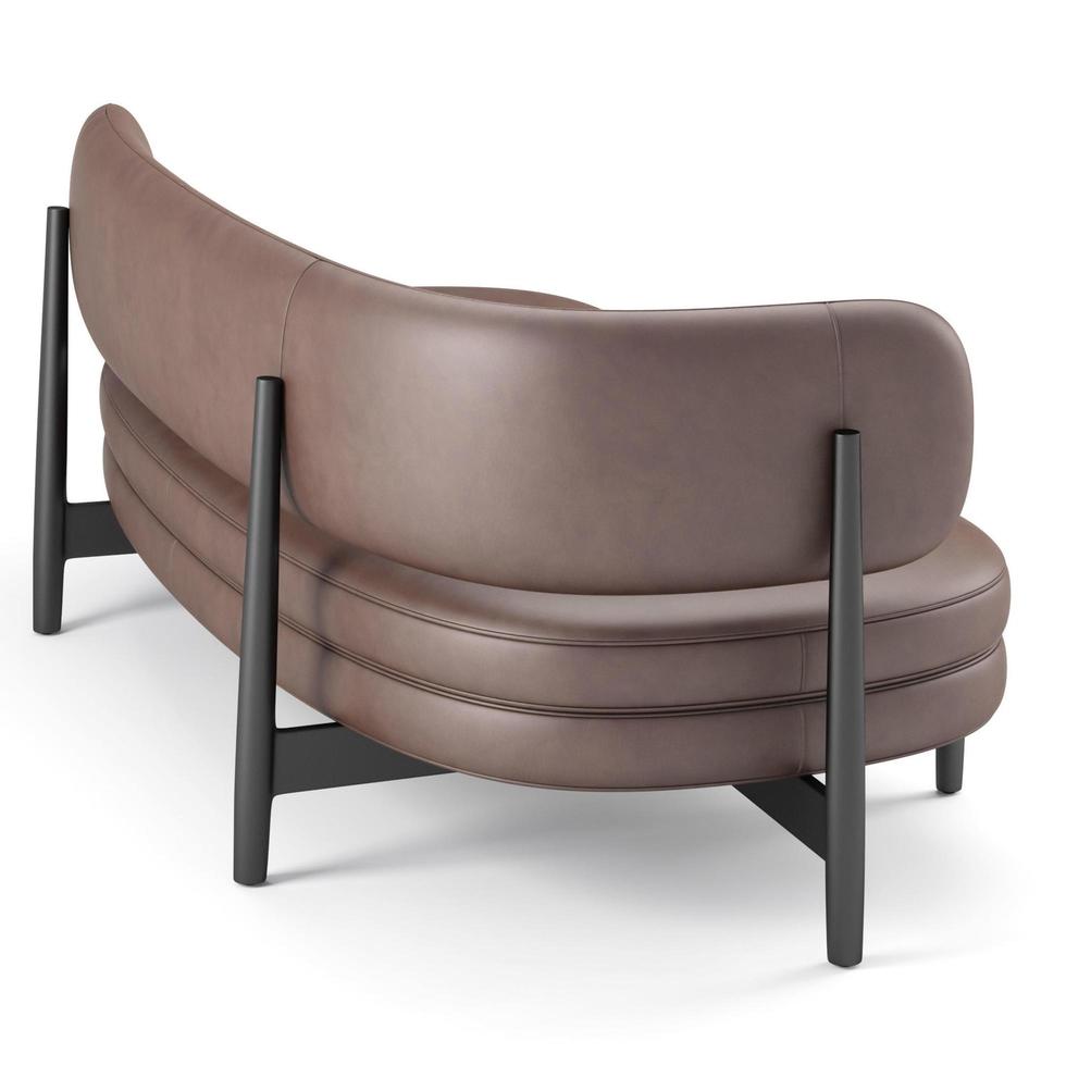 3d rendering modern armchair model isolated on white background