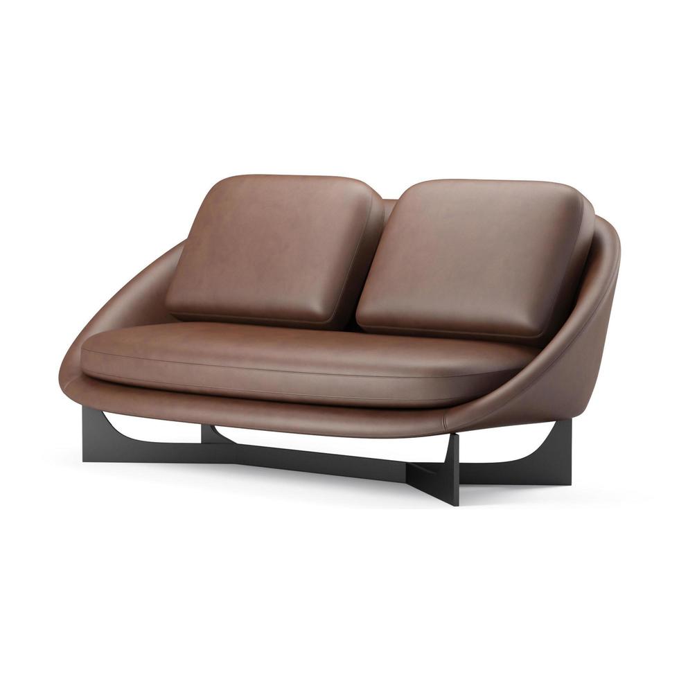 3d rendering modern armchair model isolated on white background photo