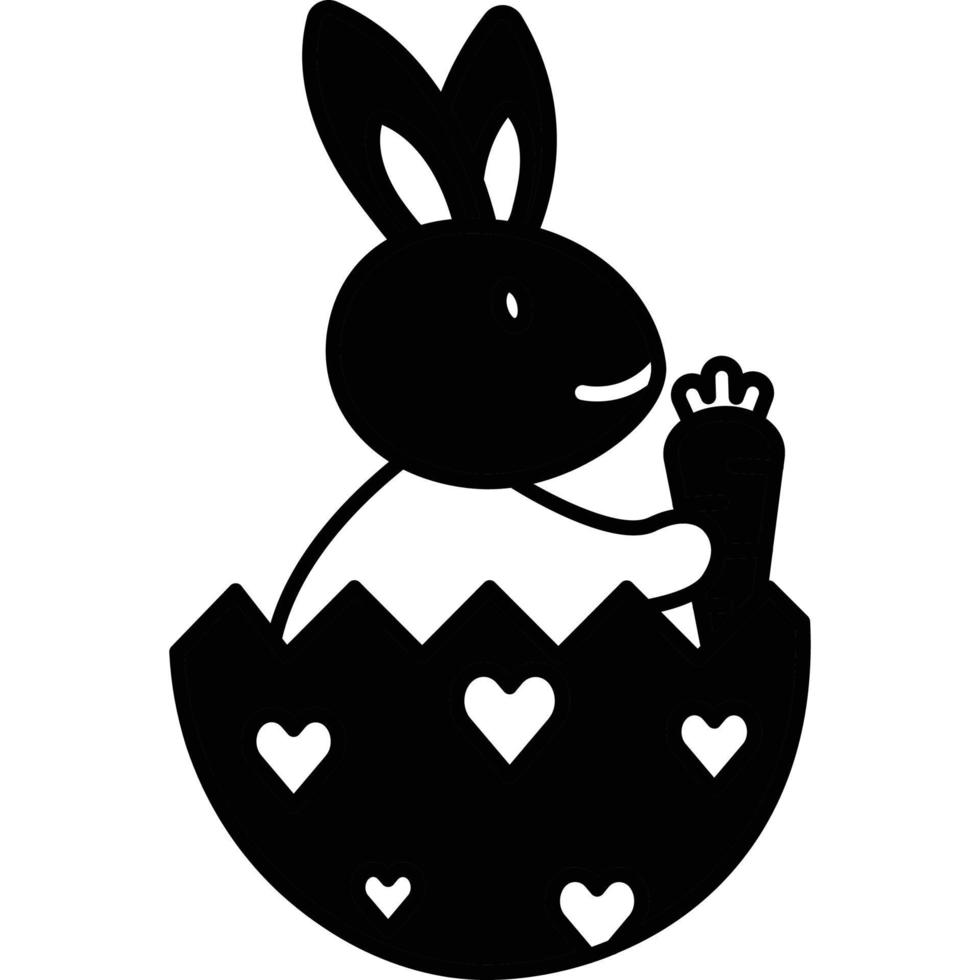 easter bunny which can easily edit or modify vector