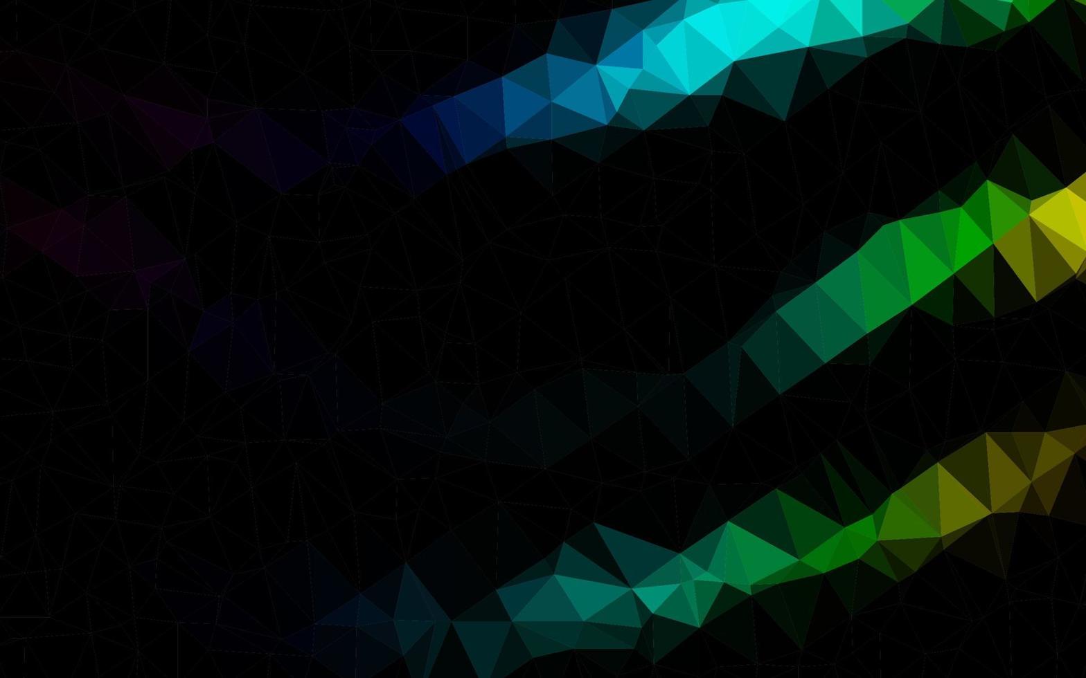 Dark Multicolor, Rainbow vector low poly texture.