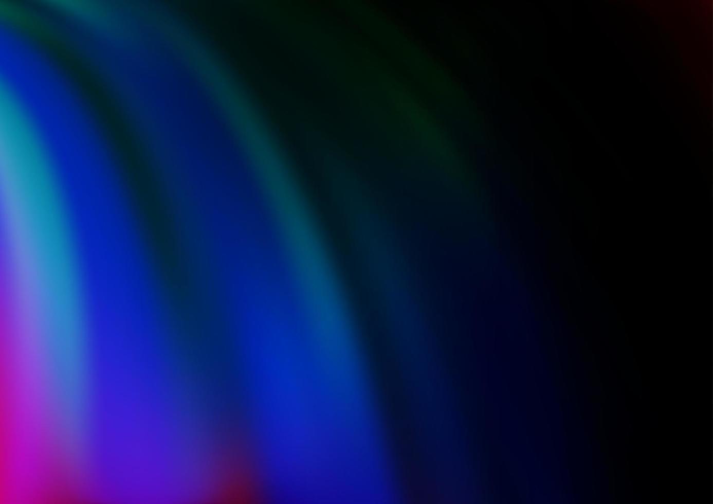 Dark Multicolor, Rainbow vector background with bent lines.