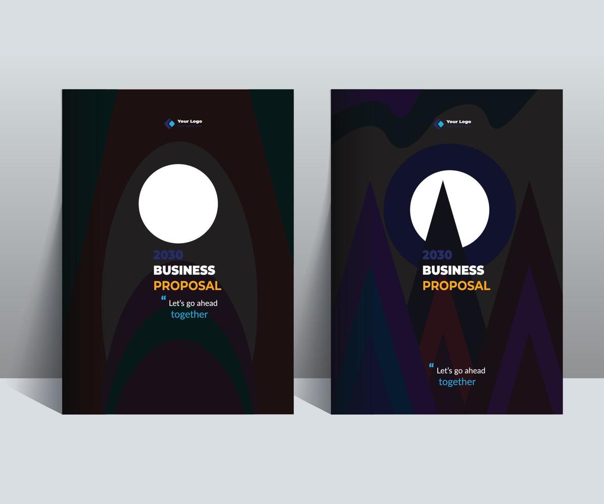 Business Proposal cover Design  Template vector