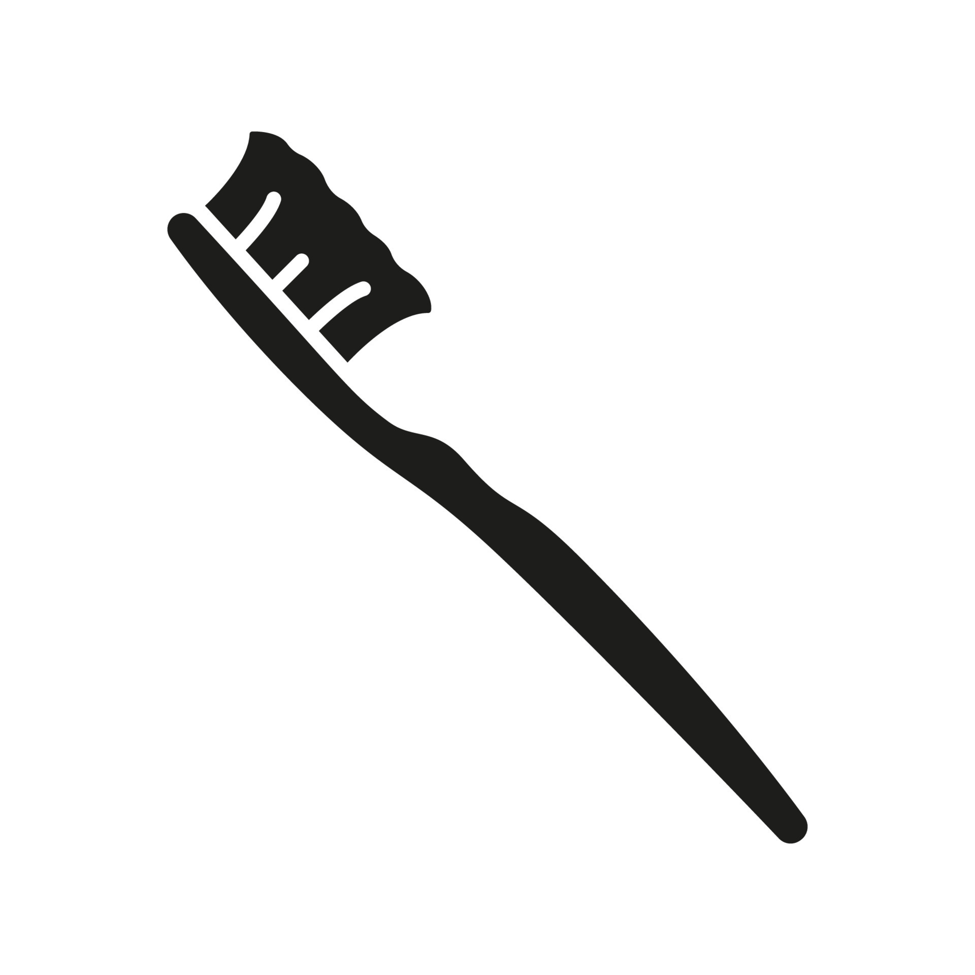 Toothbrush Silhouette Icon. Teeth Care Equipment Glyph Pictogram. Oral