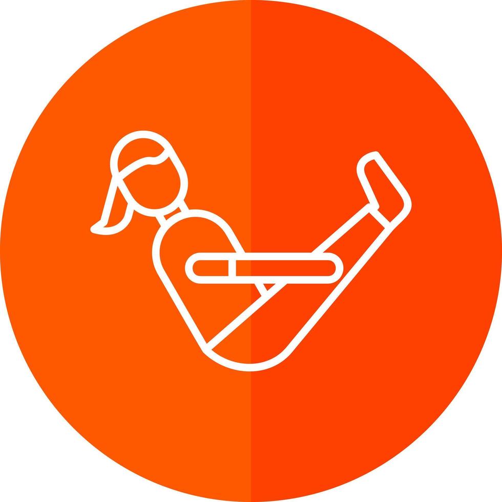 Boat Pose Vector Icon Design