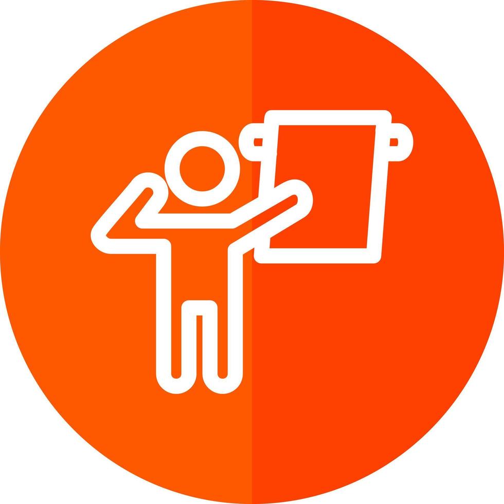 Man hanging Towel Vector Icon Design