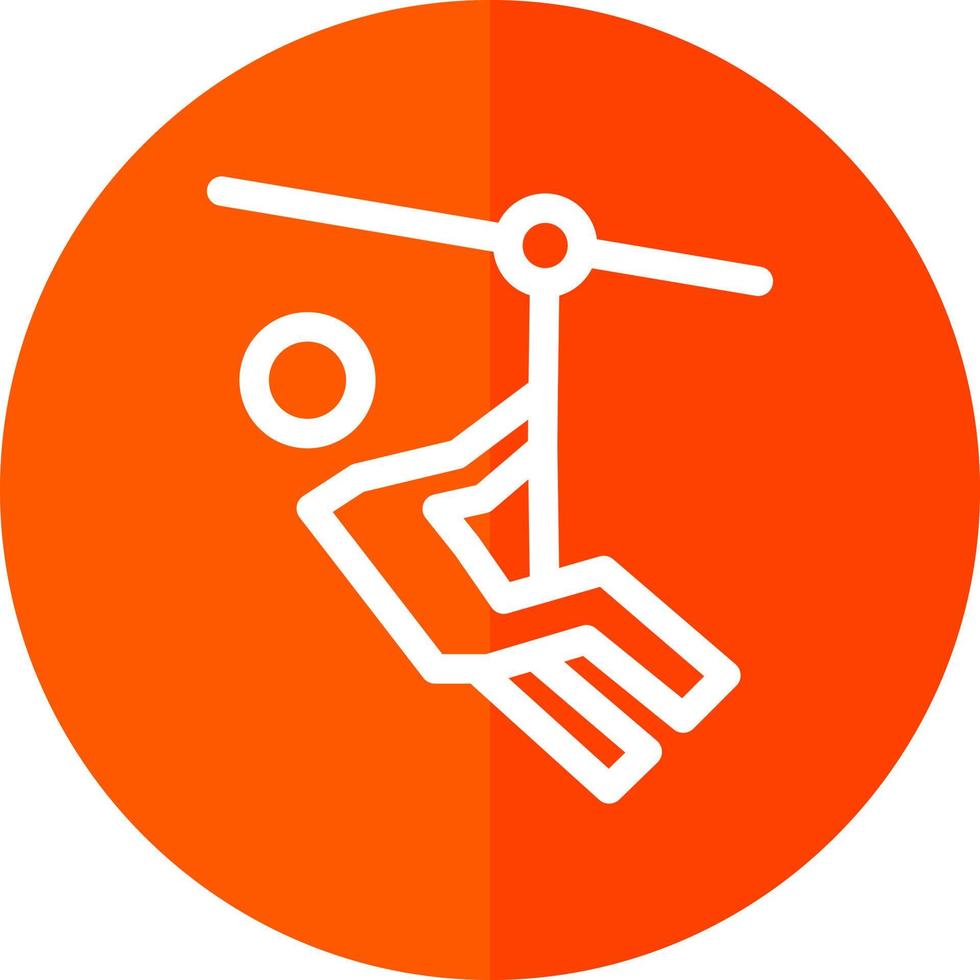 Zipline Vector Icon Design