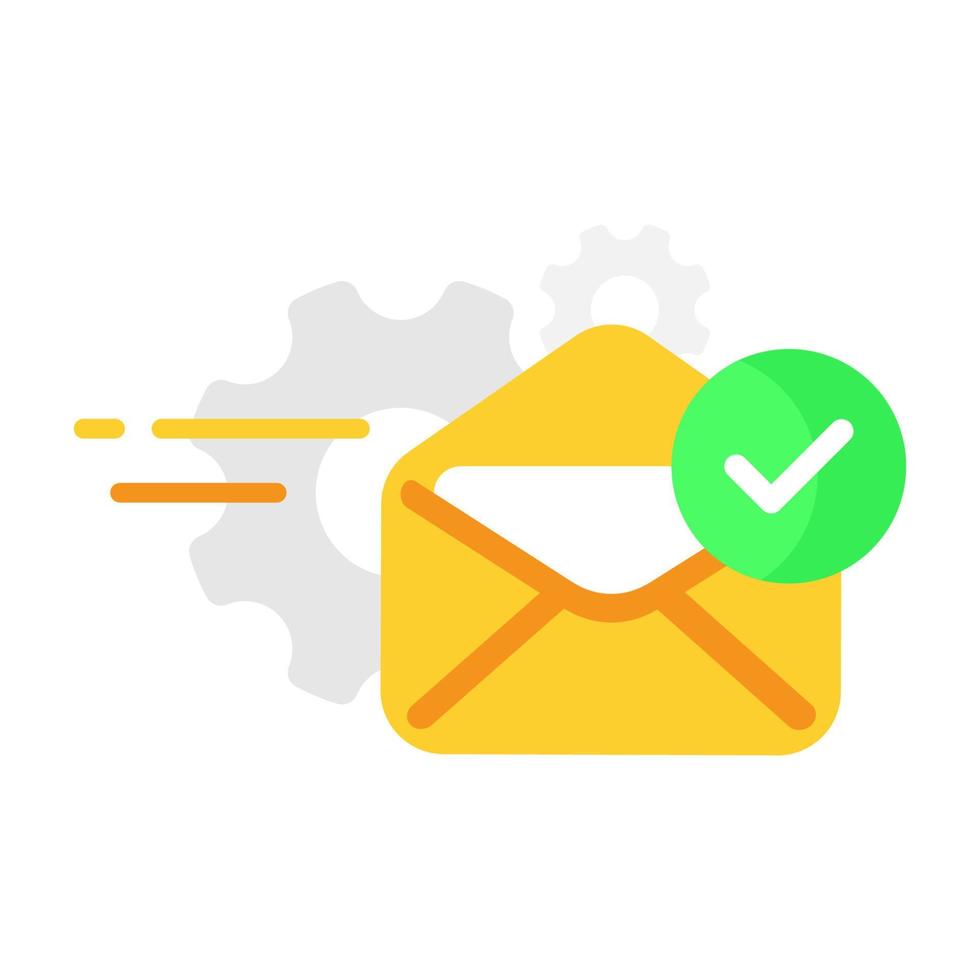 success send email message, your request will be processed concept illustration flat design vector eps10. modern graphic element for landing page, empty state ui, infographic, icon