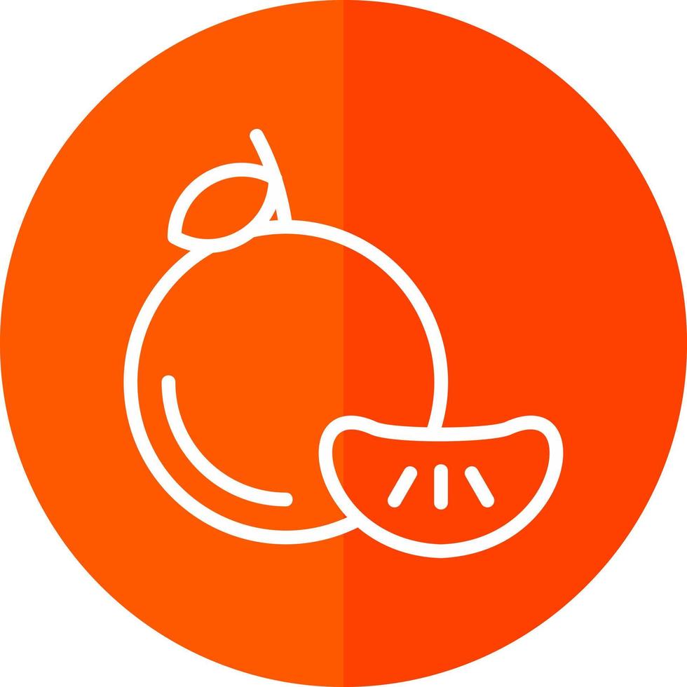 Mandarin Vector Icon Design