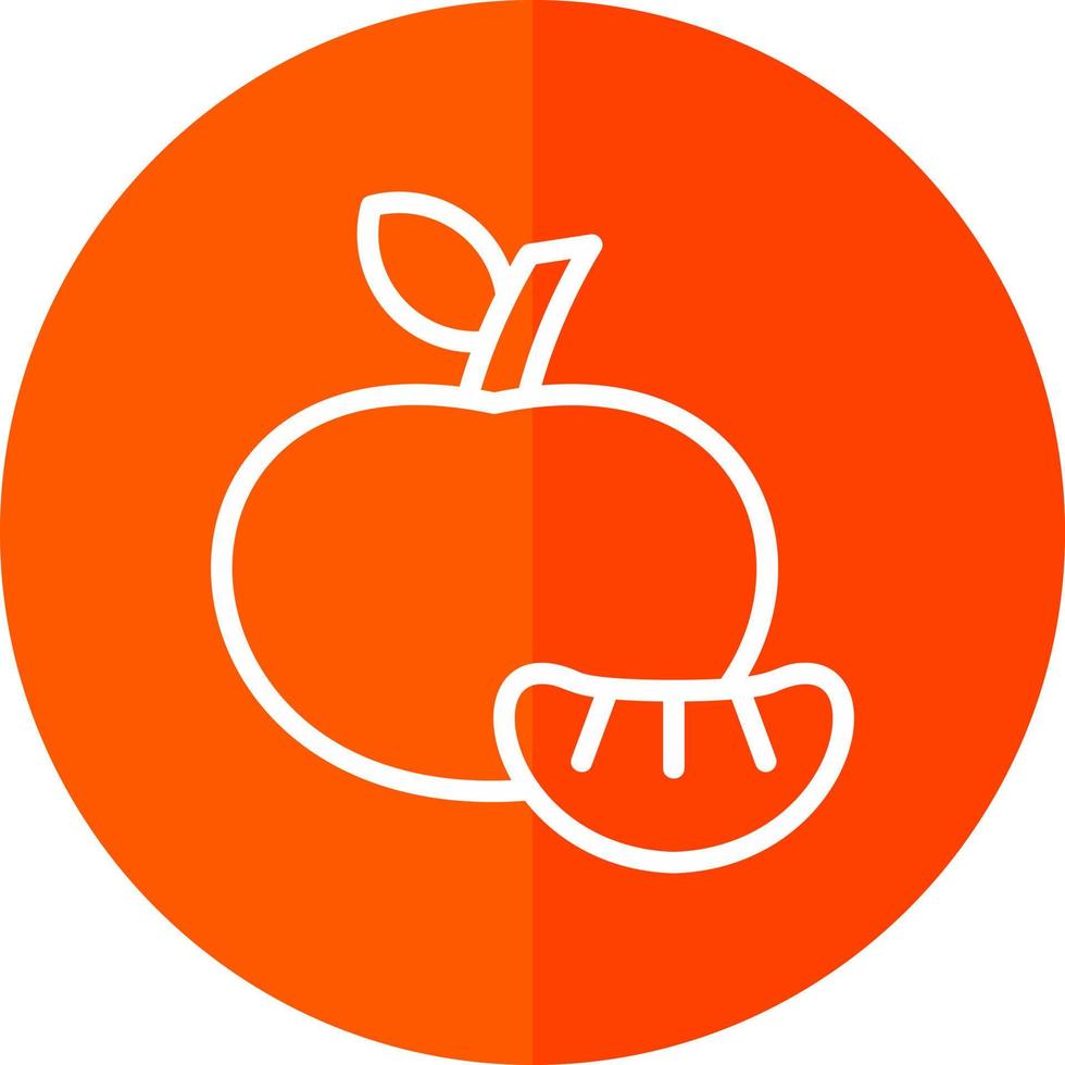 Tangerine Vector Icon Design
