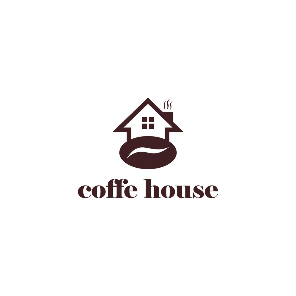café casa resumen diseño logo vector