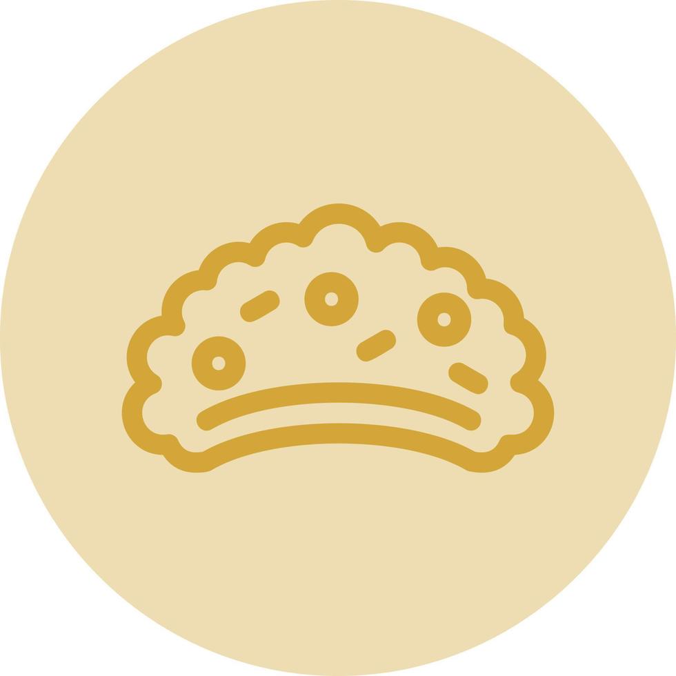 diseño de icono de vector de empanada