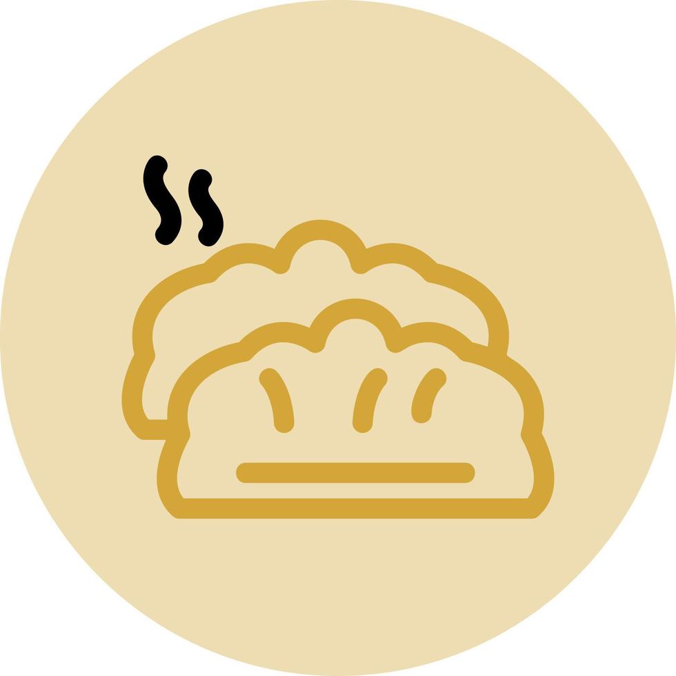 Dumplings Vector Icon Design